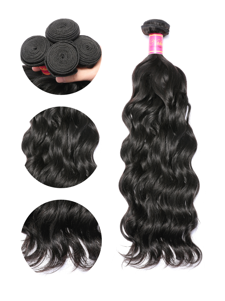 Nadula Real Virgin Brazilian Hair Weave Natural Wave 1 Bundle Brazilian Human Hair