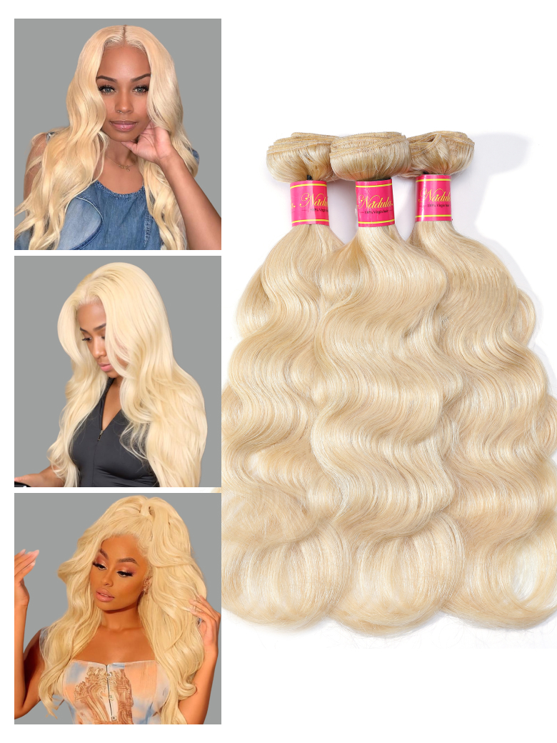 Nadula 613 Blonde Virgin Human Hair Bundles Deal Body Wave Hair