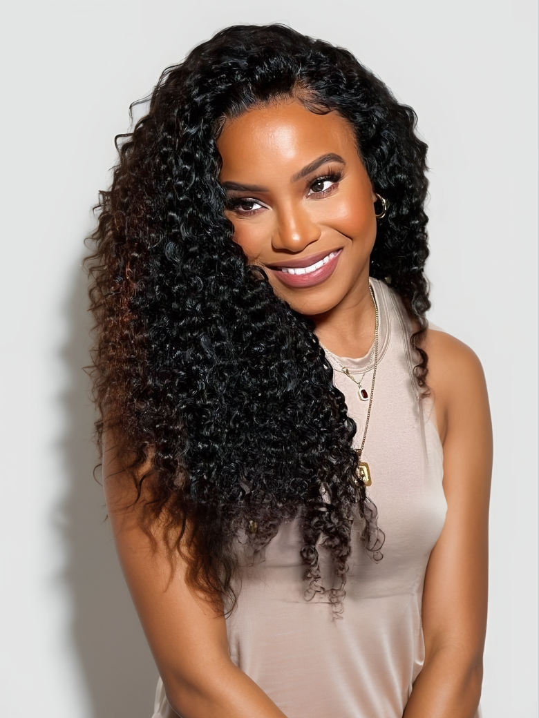 Nadula Clearance Sale Glueless 55 HD Lace Closure Curly Wig High Density Human Hair Undetectable Lace Wig 776$