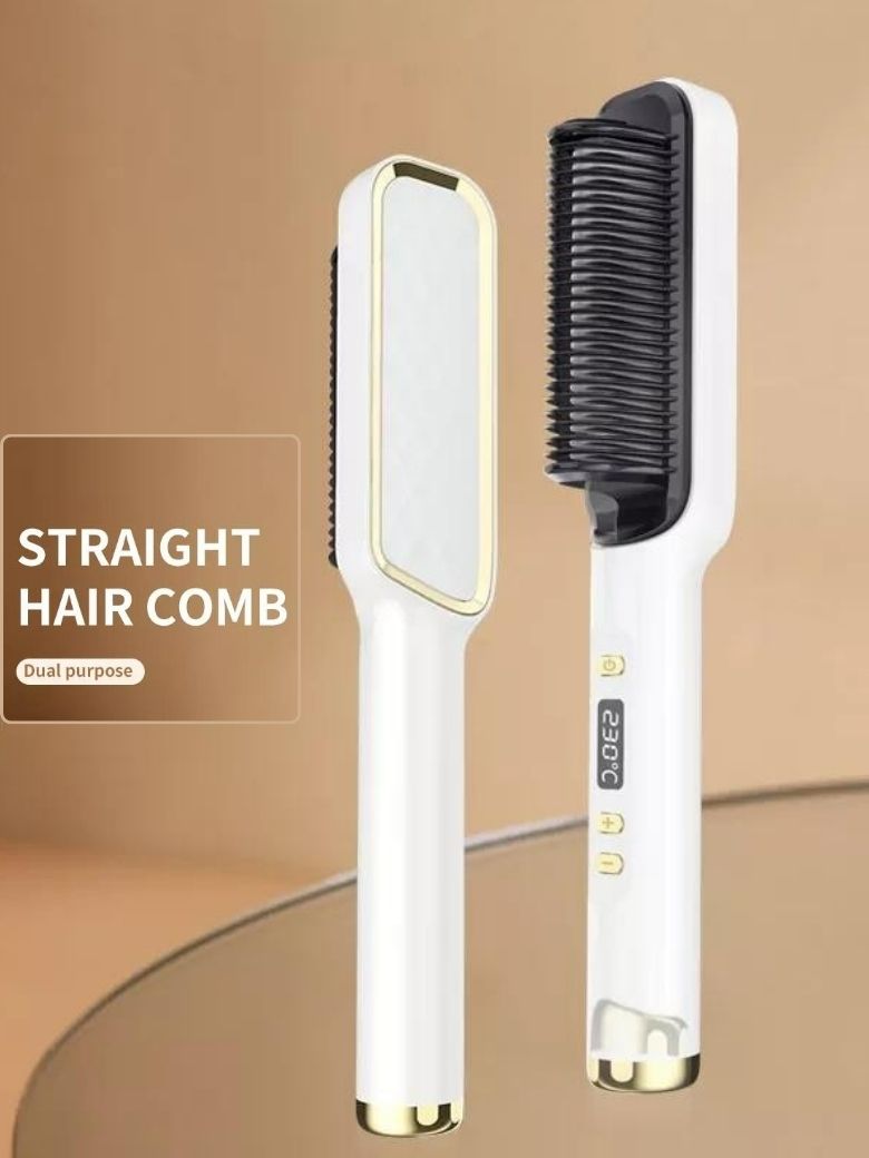 Nadula Profissional Electric Straightening Comb Multifunctional Straight Hair Curling Comb Negative Ion Anti-Scalding Does Not Hurt Hair 20$