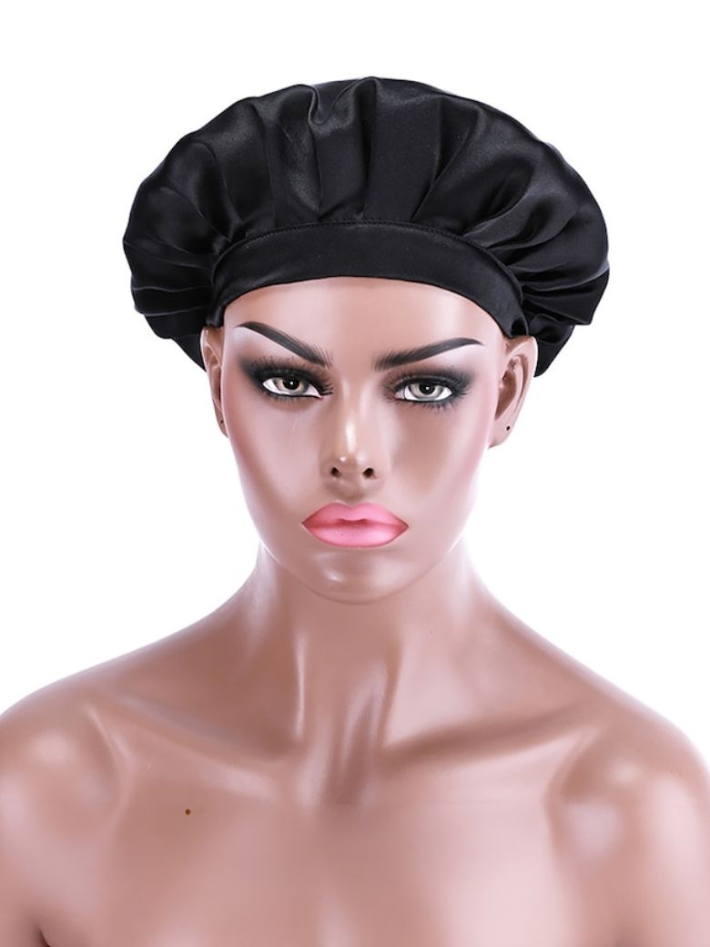 Nadula Women Night Sleep Hair Caps Silky Satin Adjust Head Cover Hat For Curly Springy Hair Styling 22$