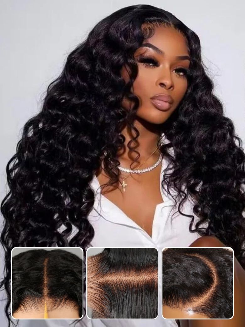 Nadula Flash Sale 3D Body Wave Put on and Go Glueless Wig 7x5 Bye Bye Knots and 13x4 Pre-everything Pre-bleached Human Hair Wig 223$