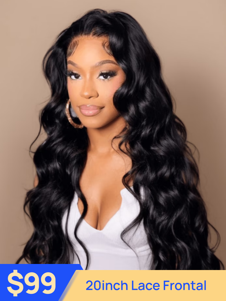 Nadula Flash Sale 13x4 Lace Front Body Wave Pre Plucked Hairline 150 Density Wig Black Friday Sale 495$