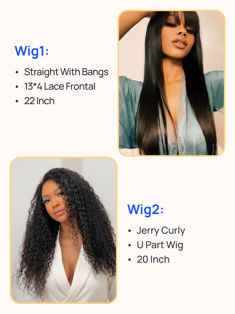 792 Wigs Nadula Flash Sale 22 Inch 13x4 Lace Frontal Straight Hair Wig With Bang 180 Density And 20 Inch U Part Curly Hair Wig 795$