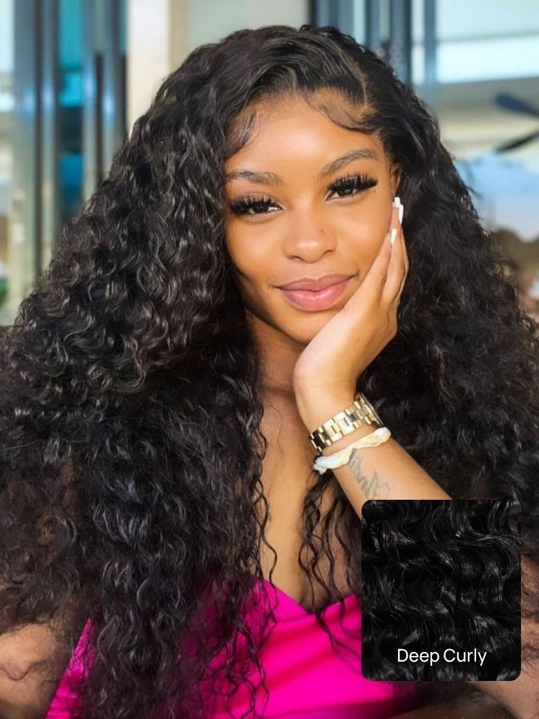 Nadula Virgin Hair Messy Curly Indian Infinity Deep Curly Hair Human Hair Weavy 1 Bundle Free Shippi