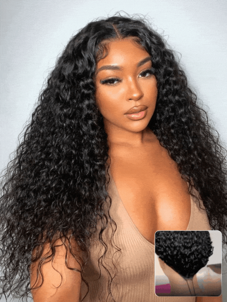 Nadula 100Off Flash Sale 7x5 Bye Bye Knots Invisible Knots Water Wave Put On and Go Human Hair Wig 330$