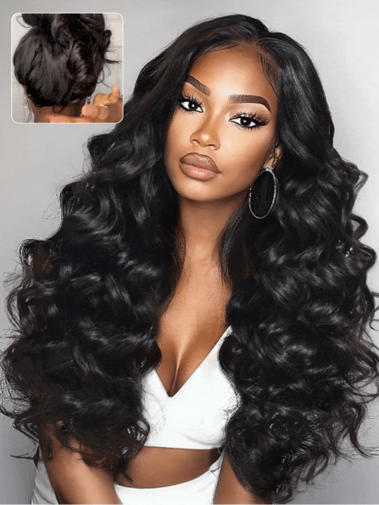 Nadula 7x5 Byebye Knots Wig Soft Glam Waves Loose Bouncy Curls Put On And Go Wig with Invisible Drawstring 191$