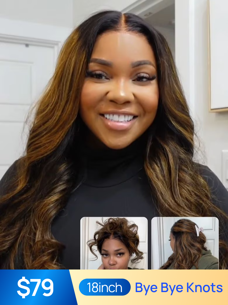 Nadula Flash Sale Highlight Balayage Body Wave Lace Front Shadow Root Human Hair Wig Pre Bleached 263$