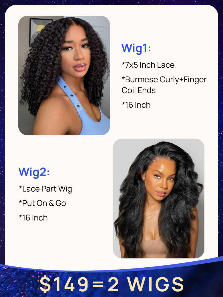 1492 Wigs Nadula 16 Inch Bye Bye Knots Burmese Curly Wig and 16 Inch Lace Part Kinky Straight Wig For Sale 497$