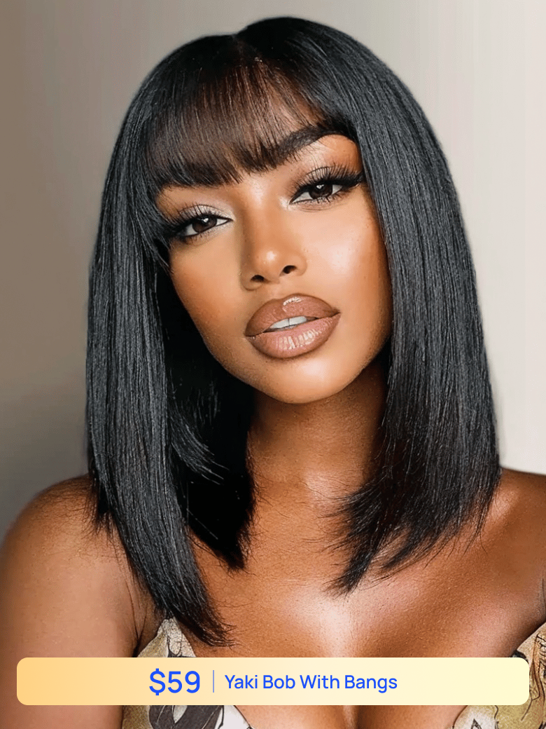 Nadula Flash Sale Yaki Straight Hair Wigs Beginner Friendly Wigs Put On And Go Natural Looking Wigs 295$