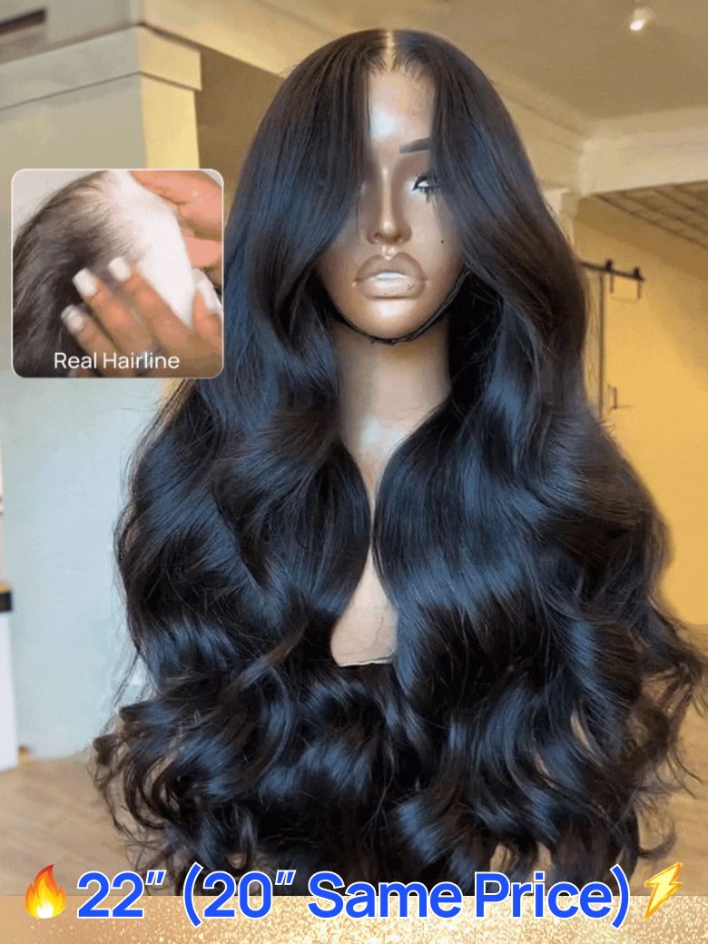 Nadula Flash Sale 7x5 Bye Bye Knots 20 Put On and Go Body Wave Wig Pre Bleached Invisible Knots Glueless Wigs 85$