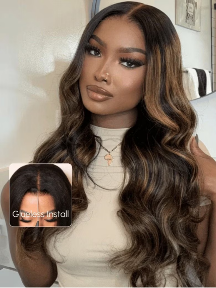 The 2nd Wig Nadula Flash Sale Balayage Body Wave 7x5 Bye Bye Knots Lace Closure Put On And Go Human Hair Wigs 330$
