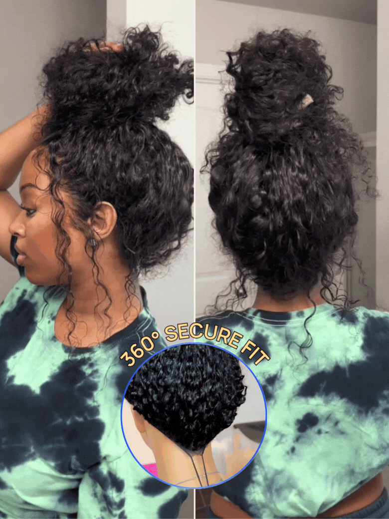 Nadula 7X5 No Slip Glueless Wig Invisible Knots 13X4 And 13X6 Water Wave Hd Lace Frontal Wig Put On And Go