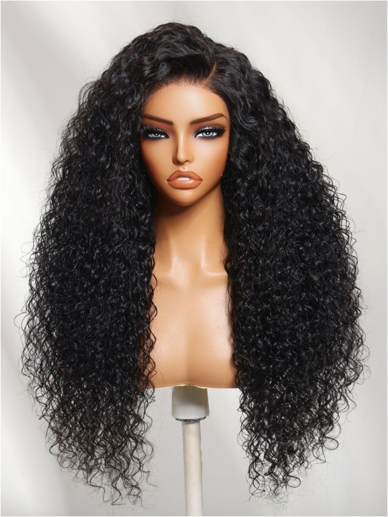 Nadula 7X5 No Slip Wig Natural Bouncy Curl With Side Parting Long Voluminous Afro Curls Glueless Human Hair Wig