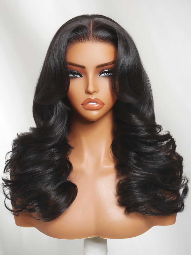 Nadula 7x5 No Slip Wig Face-framing Feathered Layers Luxury Bombshell Blowout Wave Soft Bouncy Curls Glueless Wig 200% Density