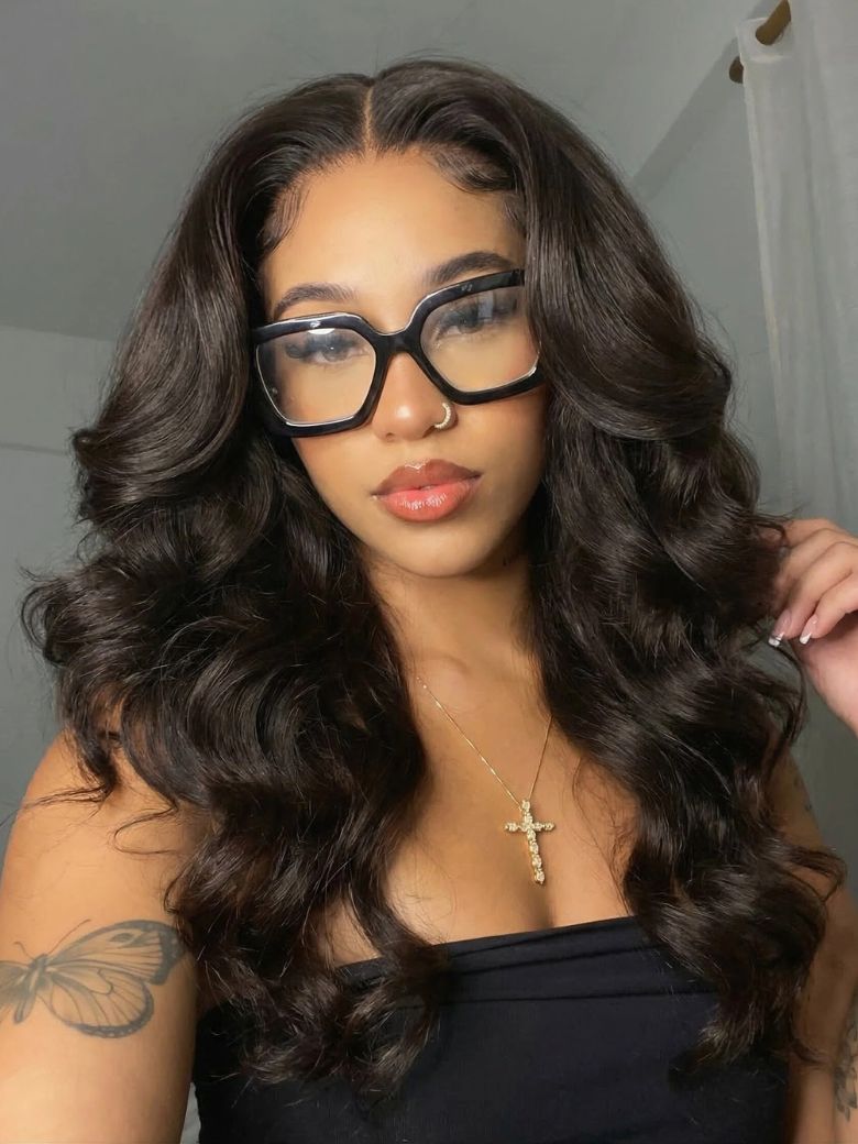 Nadula 7x5 No Slip Wig Face-framing Feathered Layers Luxury Bombshell Blowout Wave Soft Bouncy Curls