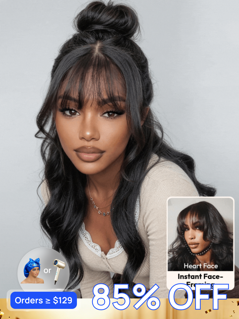Nadula Flash Sale Straight Bob Wig  With Bangs Put On& Go Human Hair Wigs