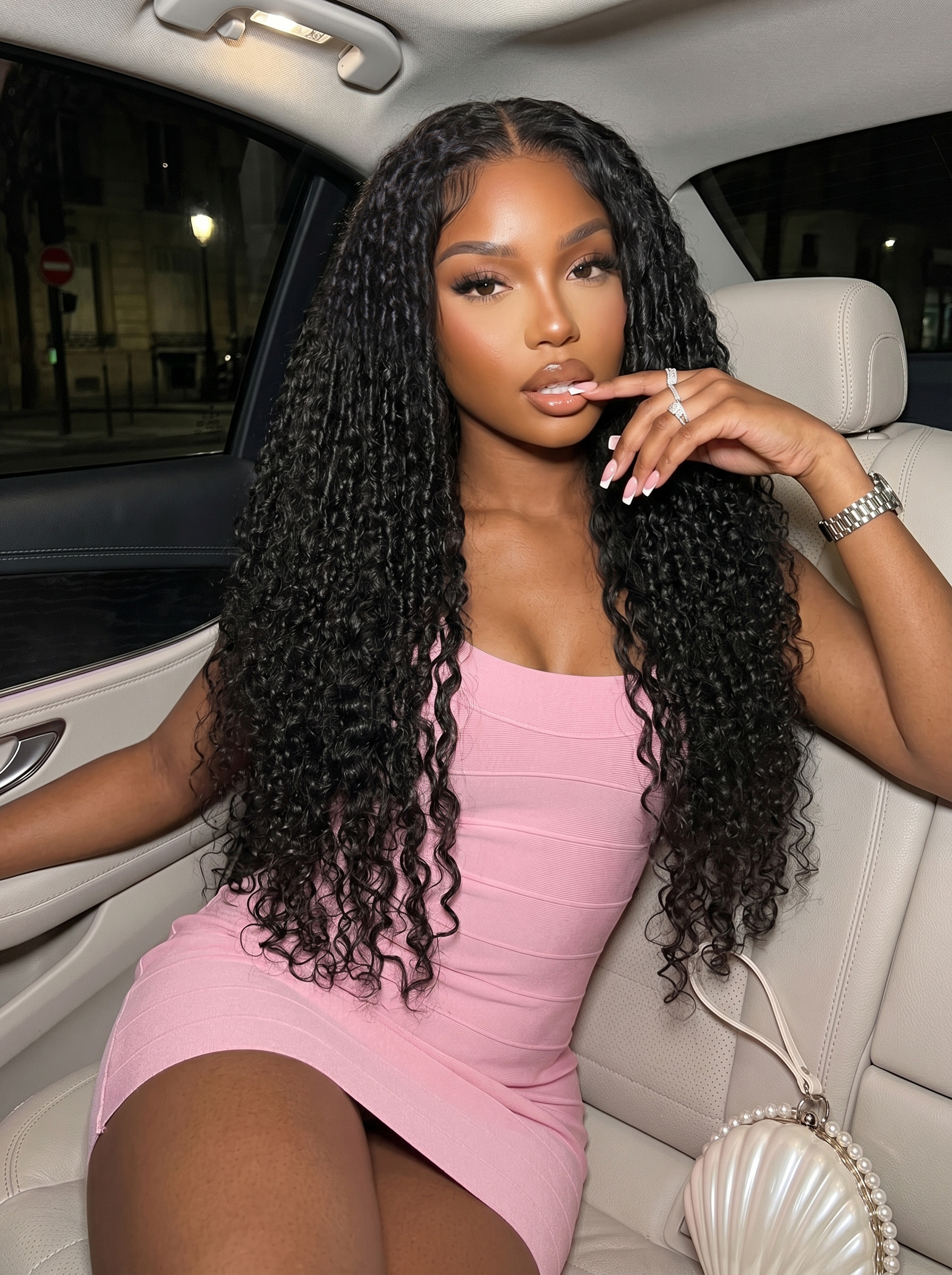Nadula 7x5 Glueless Wig 3 Mixed Curl Texture Curly Wig Defined Tight to Loose Spiral Layered Volume