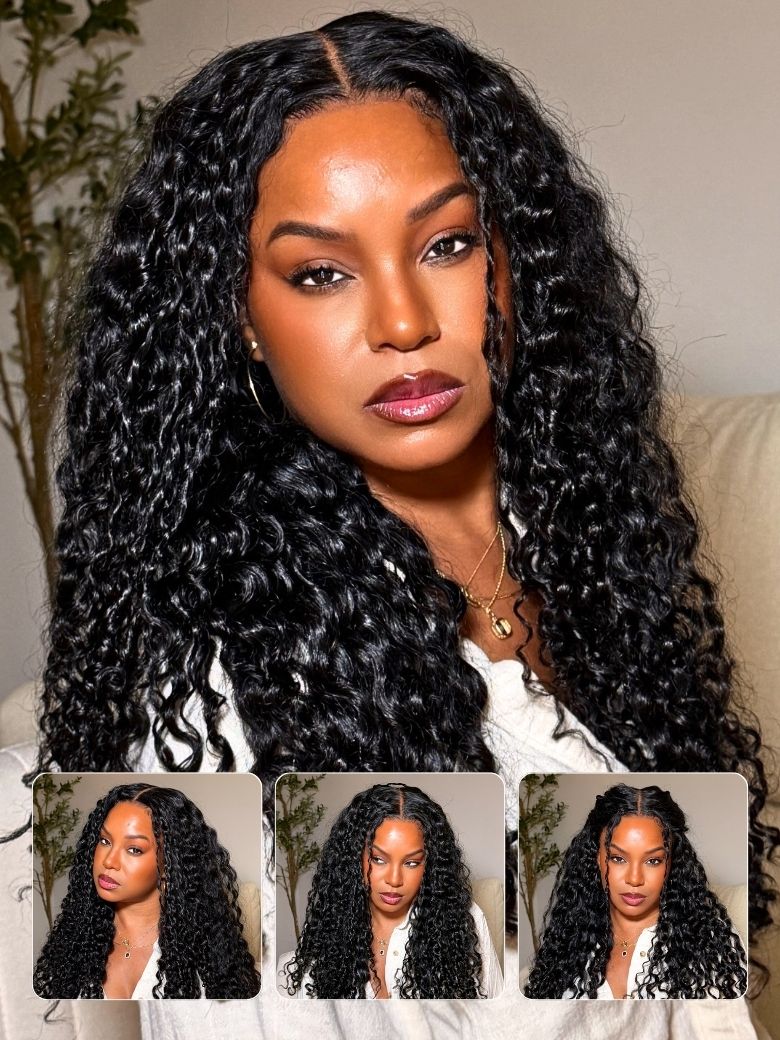 Nadula 7x5 Invisible Knots 4D Mixed Texture Curls Twist × Finger Coils × Burmese Curl × Tight Water