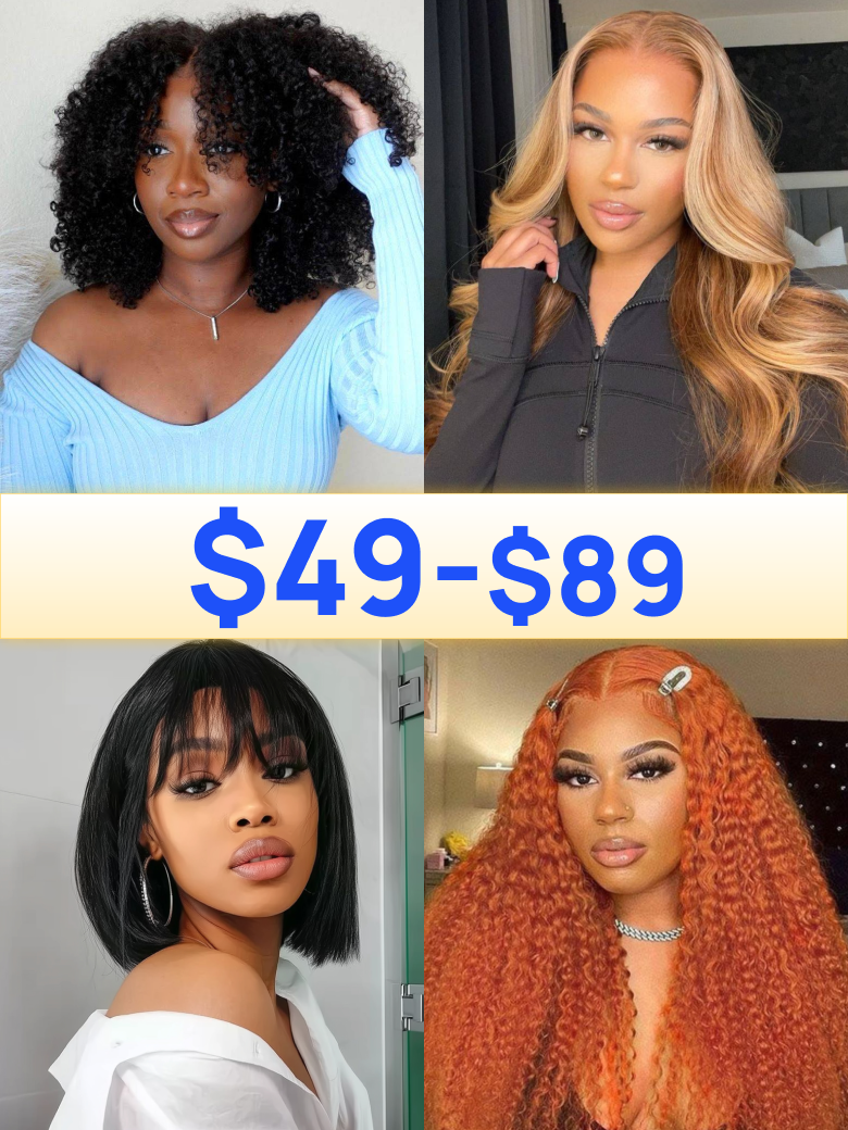 $49-$99 | Nadula Flash Sale Byebye Knots Pre-Cut Pre-Bleached Invisible Lace Put On And Go Wigs Frid