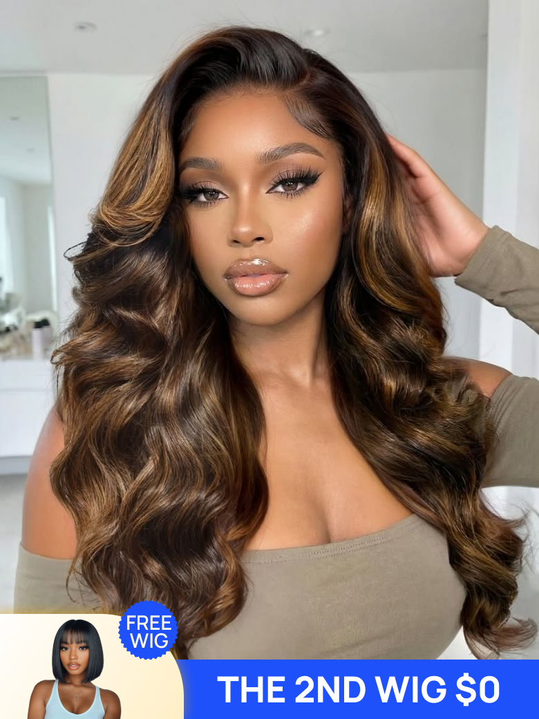 The 2nd Wig $0 | Nadula Flash Sale 7x5 Balayage Body WaveBye Bye Knots Lace Closure Put On And Go Hu