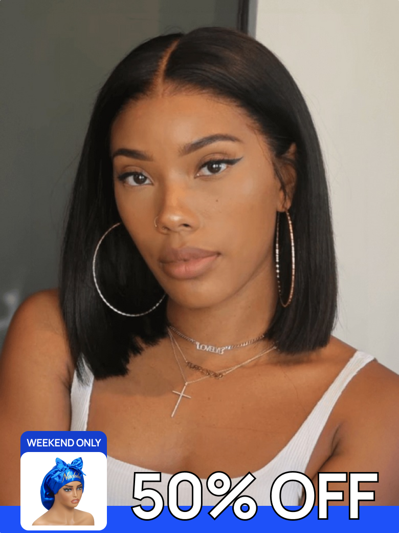 50 OFF FREE GIFTS Nadula Flash Sale Yaki Straight And Bob Wig With Bang Put On And Go Wigs 180 Density $98