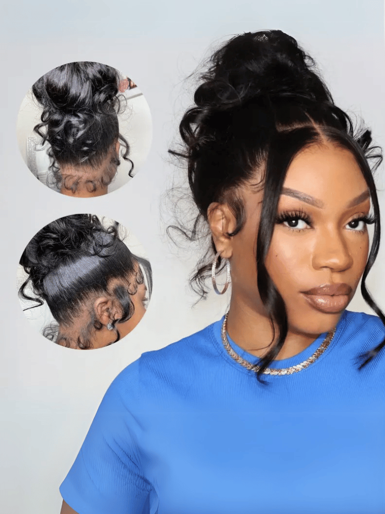 Flash SaleNadula Water Wave and Body Wave 360 Lace Frontal Wig Pre-everything Transparent Lace Front Human Hair Wigs with Invisi Drawstring $197