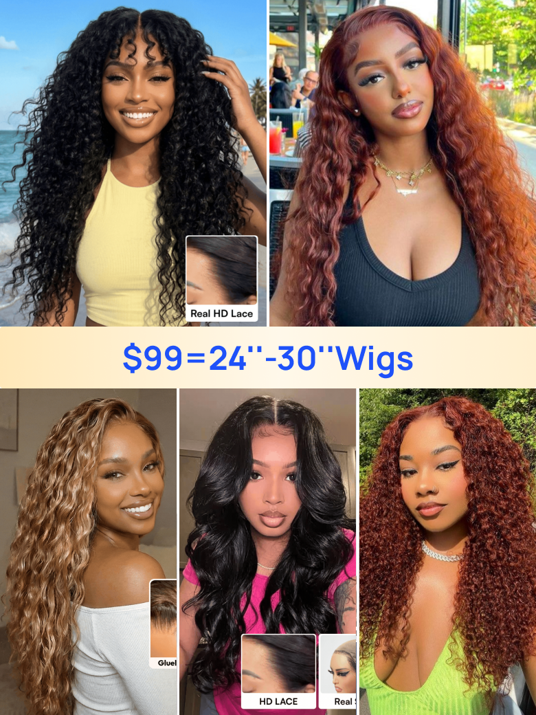 99 24inch-30 inch Wigs Collections Nadula Special Sale Bye Bye Knots Glueless Put On Go Human Hair Wigs $330