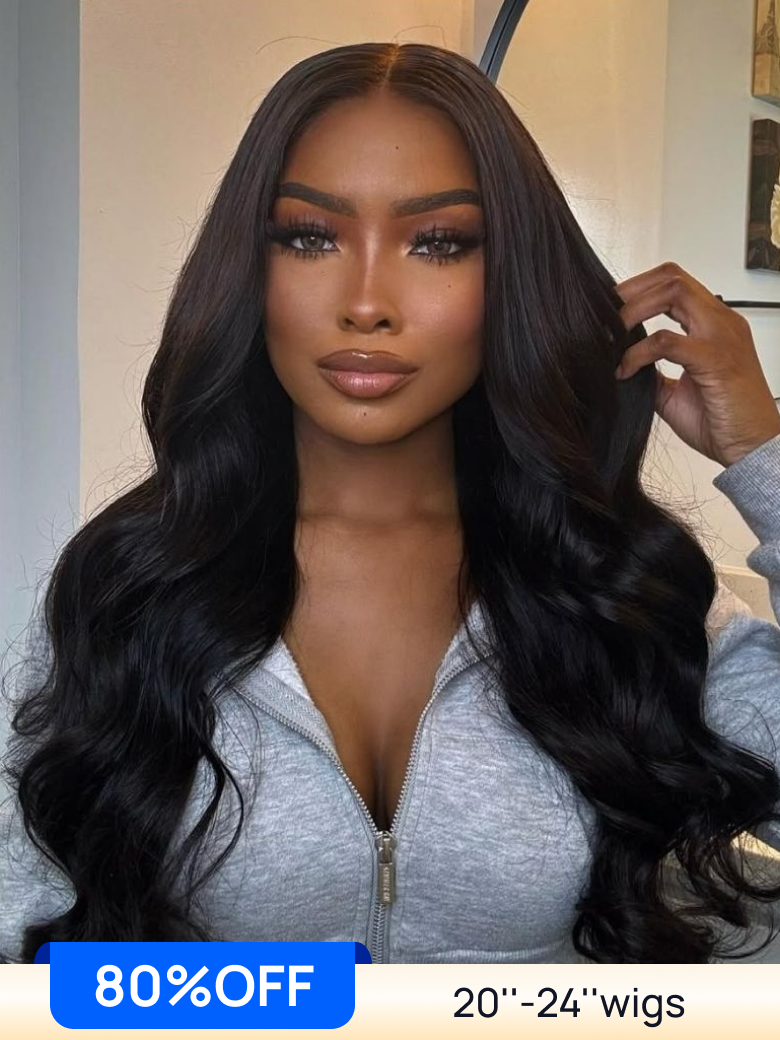 Nadula 360 Lace Frontal Wig  with Invisi Drawstring Pre-everything and 4*0.5 Body Wave Transparent L