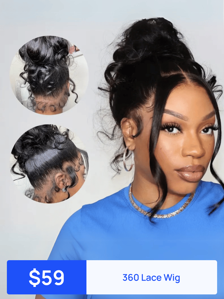 90% OFF + Free wig |Nadula 360 Lace Frontal Wig with Invisi Drawstring Pre-everything Body Wave Tran