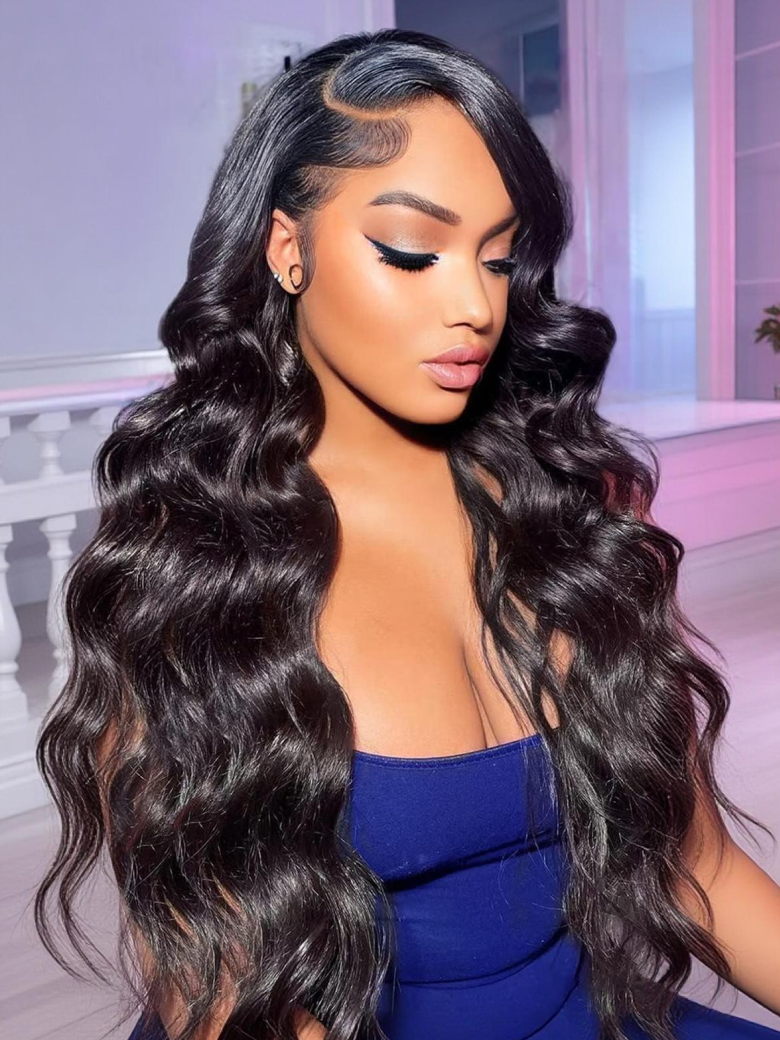 90%OFF |Nadula 360 Lace Frontal Wig with Invisi Drawstring Pre-everything Body Wave Transparent Lace