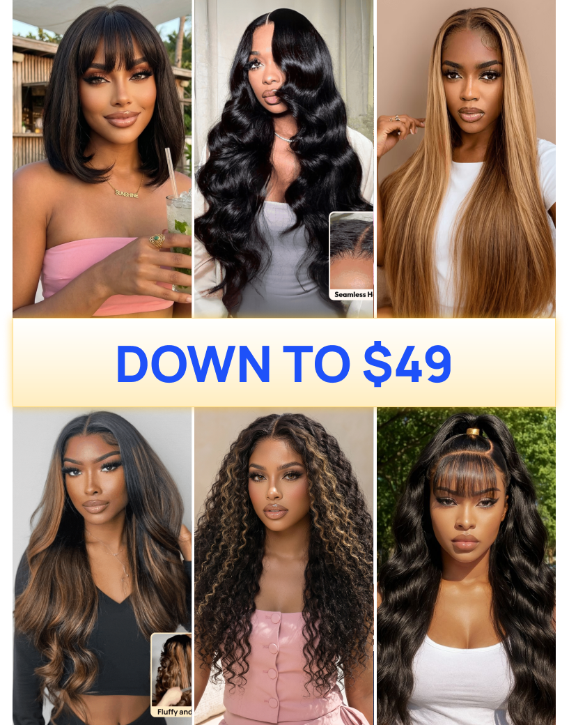 All Wigs From $49 | Nadula Brand Day Flash Sale Hot Wigs Glueless Human Hair Wigs